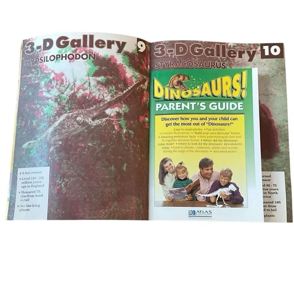 Vtg 90s Coloring Books Magazines Dinosaurs Atlas Editions Playmore Waldman NEW